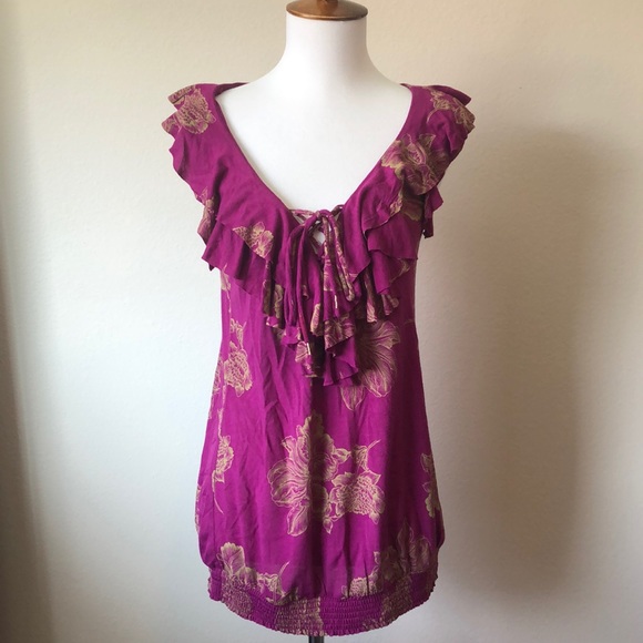 Deletta Tops - Anthropologie Ruffle Top from Deletta